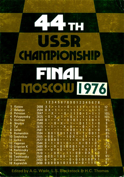 44th USSR Championship Final Moscow 1976