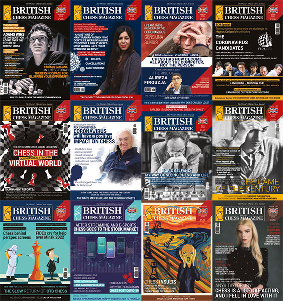 British Chess Magazine 2020 - ALL VOLUMES, COMPLETE SERIES