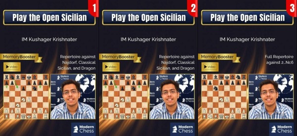 Play the Open Sicilian - Part 1,2,3, Kushager Krishnater